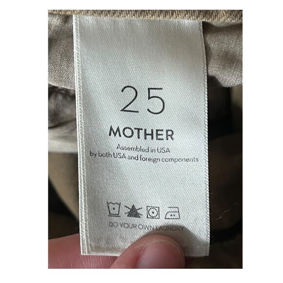 Mother Jeans Snacks high-rise straight-leg ankle light green size 25 - Picture 5 of 6